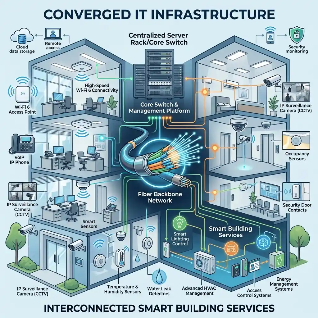 Convergencia de servicios IP sobre infraestructura de cableado estructurado