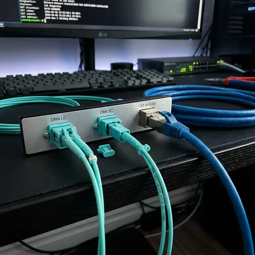 Categorías de cableado de cobre y fibra óptica